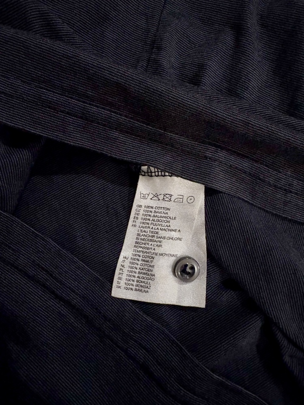 H&M 3 Shirts: Gray Polo, Black Sleeveless T-Shirt, Blue Short Sleeve Button-Up - Picture 7 of 16